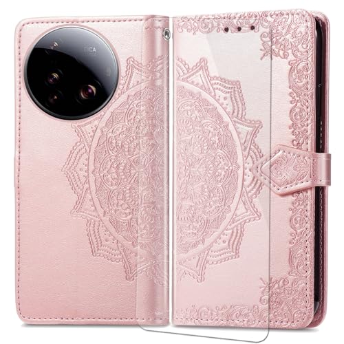 VGANA Hülle für Xiaomi 15 Ultra, Premium PU Leder Klapphülle Brieftasche Lederhülle Elegante Relief mit 3 Kartenschlitz Handyhülle. Rosa VGANA Hülle für Xiaomi 15 Ultra, Premium PU Leder Klapphülle Brieftasche Lederhülle Elegante Relief mit 3 Kartenschlitz Handyhülle. Rosa von VGANA