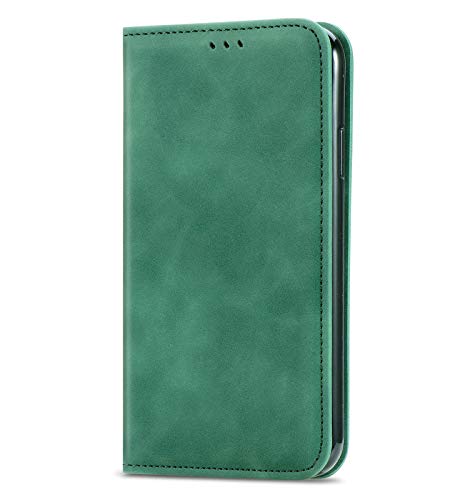 VGANA Hülle für ZTE Blade V50S 2023, Brieftasche PU Lederbezug Einfache Mode Muster Buchstil Telefon Shell. Grün von VGANA