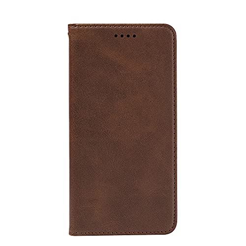 VGANA Moto Motorola G14 Wallet-Hülle mit Stoßfester Innenhülle, Hochwertiger PU-Leder-Magnetklappdeckel für Moto Motorola G14. Braun von VGANA