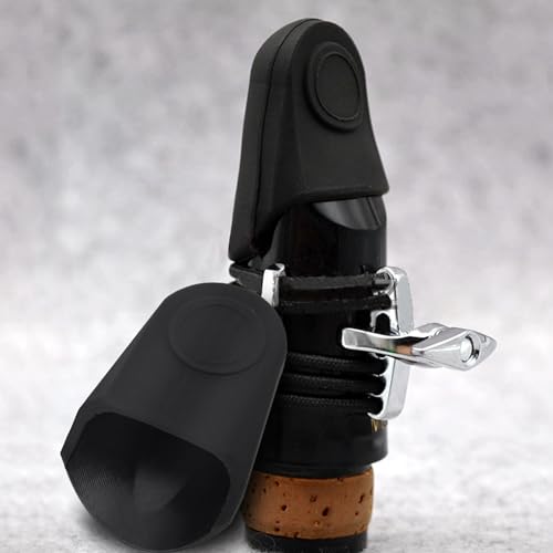 2 Stücke Saxophon Klarinette Mundstück Gummischutzkappe Sax Zubehör Altsaxophon Saxophon (BLACK) von VGEBY