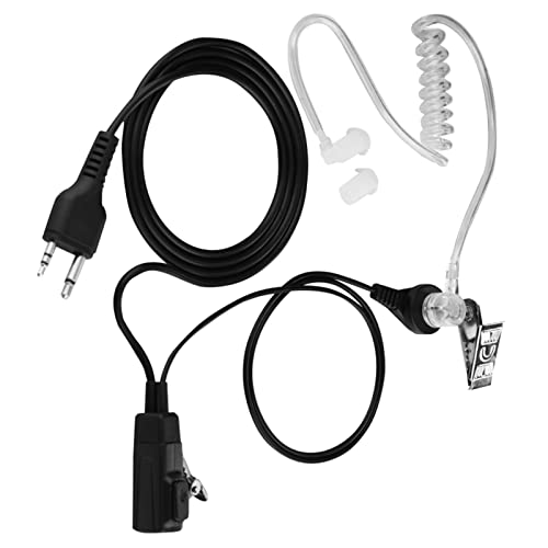 Air Transparent Tube Earbud Ohrhörer Heatset Mic für Midland Walkie Talkie Radio Headset von VGEBY