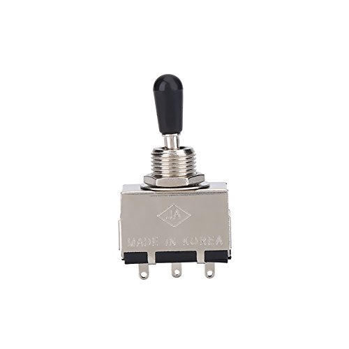 Gitarre 3-Wege Toggle Switch Pickup Schalter, Professionell Metall Pickup Schalter Gitarren-Zubehör für LP Style E-Gitarre Gitarre 3-Wege Toggle Switch Pickup Schalter, Professionell Metall Pickup Schalter Gitarren-Zubehör für LP Style E-Gitarre von VGEBY