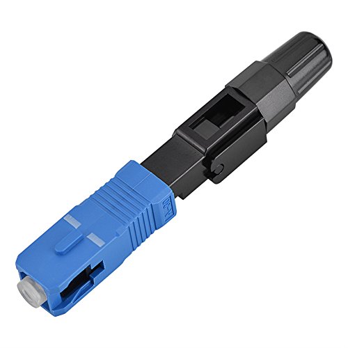 Glasfaserstecker, 10 Stück SC UPC-Faserstecker Stabile Leistung SC-Glasfaser-Schnellstecker Schnelladapter Single Mode für FTTH ODF Glasfaserstecker, 10 Stück SC UPC-Faserstecker Stabile Leistung SC-Glasfaser-Schnellstecker Schnelladapter Single Mode für FTTH ODF von VGEBY