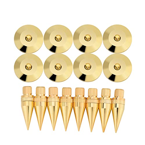 Lautsprecher-Spike-Pad, 8 Paar 6 X 36 Mm Lautsprecher-Isolationsspikes mit Rutschfestem Basispolster, Reduzieren Vibrationen, Lautsprecher-Spikes, Kegel-Bodenschutz für Lautsprecher-Spike-Pad, 8 Paar 6 X 36 Mm Lautsprecher-Isolationsspikes mit Rutschfestem Basispolster, Reduzieren Vibrationen, Lautsprecher-Spikes, Kegel-Bodenschutz für von VGEBY