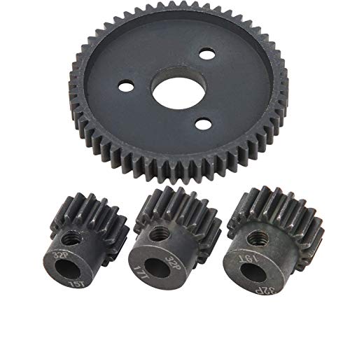 RC 54T Stahlgetriebe, 1/10 54T Hauptzahnrad aus Gehärtetem Stahl mit 15T/17T/19T für Traxxas Slash 1/10 Modell RC Auto RC 54T Stahlgetriebe, 1/10 54T Hauptzahnrad aus Gehärtetem Stahl mit 15T/17T/19T für Traxxas Slash 1/10 Modell RC Auto von VGEBY