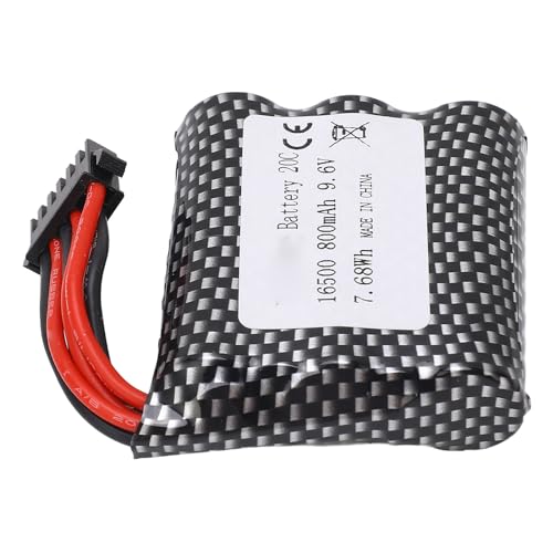 RC-Autobatterie, 9,6 V 800 MAh RC-Auto-Lithiumbatterie Langlebige Fernbedienung Auto-Ersatzbatterie RC-Autozubehör für S911 S912 9115 9116 RC-Autobatterie, 9,6 V 800 MAh RC-Auto-Lithiumbatterie Langlebige Fernbedienung Auto-Ersatzbatterie RC-Autozubehör für S911 S912 9115 9116 von VGEBY