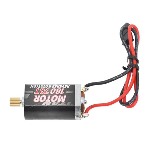 RC-Bürstenmotor, 7,2 V 180 Ferngesteuerter Auto-Buchsenmotor, Leichter, Geräuscharmer RC-Motor, RC-Zubehör für 1/18 RC Crawler (70T) von VGEBY