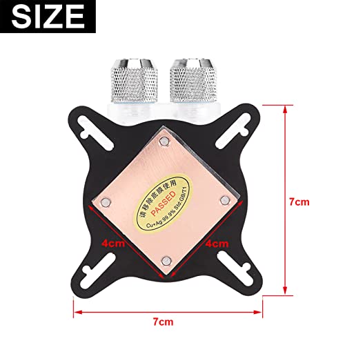 VGEBY GPU-Wasserkühlblock-Kit, Computer-GPU-Kühlwasserblock-Kühler-Kit, Wasserkühlsysteme auf Rotkupferbasis für Lüfter und Kühlung der Grafikverarbeitungseinheit von VGEBY