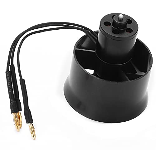 VGEBY Kanallüfter, QX-Motor 30mm EDF 6-Blatt-Kanallüfter mit QF1611-6000KV 2-4S Brushless Motor für RC-Flugzeug Zubehör Für Modellflugzeuge von VGEBY