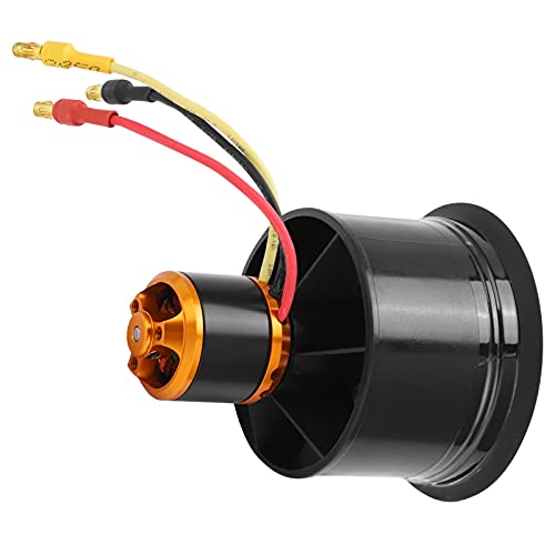 VGEBY Kanallüfter, QX-Motor 50 Mm EDF 12-Blatt-Kanallüfter mit QF2611-5000KV 3-4S Brushless Motor für RC-Flugzeuge(CW) Zubehör Für Modellflugzeuge von VGEBY