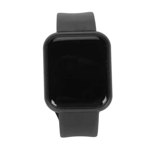 VGEBY Smartwatch, 3,6 cm wasserdichte Fitnessuhr, mehrere Funktionen, Smart-Sportuhr, Anzeige von Sport-Daten, Schrittzähler, Uhr für iOS 9.0 für Android 5.0 Smartphone, Schwarz, Modern von VGEBY