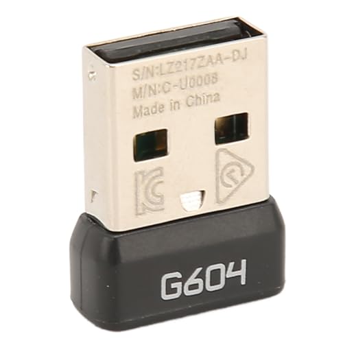 VGEBY USB-Empfänger, 2,4 GHz Kabelloser USB-Maus-Adapter, Plug-and-Play-USB-Maus-Empfänger, Tragbarer, Langlebiger ABS-Maus-Adapter für Logitech G604 Kabellose Maus VGEBY USB-Empfänger, 2,4 GHz Kabelloser USB-Maus-Adapter, Plug-and-Play-USB-Maus-Empfänger, Tragbarer, Langlebiger ABS-Maus-Adapter für Logitech G604 Kabellose Maus von VGEBY