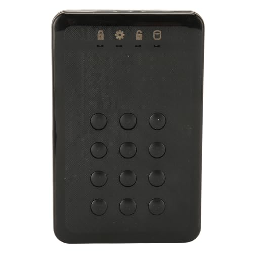 VGEBY Verschlüsseltes Festplattengehäuse, 2,5-Zoll-USB3.0-SATA-Passwortzugriffs-Hardware-verschlüsseltes Externes Festplattengehäuse, VGEBY5Z0G4NYRSM von VGEBY