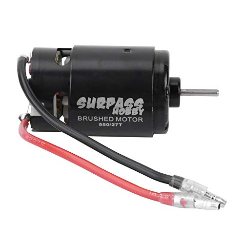 Brushed RC Engine, Brushed Motor Ferngesteuerter Automotor 550 Kohlebürstenmotor für 1/10 RC Modellauto(27T) von VGEBY