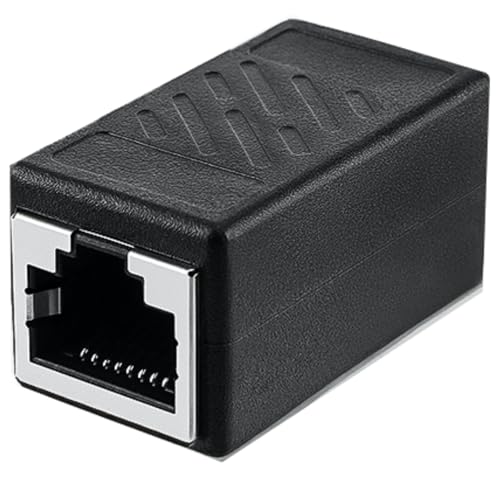 VGGUBKZ RJ45 Ethernet-Koppler, Ethernet-Extender-Stecker Buchse auf Buchse für Cat7/Cat6/Cat5/Cat5e Netzwerkkabel, Plug & Play, 1 Stück VGGUBKZ RJ45 Ethernet-Koppler, Ethernet-Extender-Stecker Buchse auf Buchse für Cat7/Cat6/Cat5/Cat5e Netzwerkkabel, Plug & Play, 1 Stück von VGGUBKZ