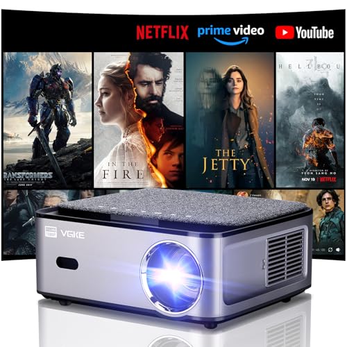 Beamer 4K, VGKE 800 ANSI Projektor,5G WiFi Bluetooth Beamer 4K Heimkino,Elektrischer Fokus, FHD 1080P Video Projektor,300 Zoll Beamer Outdoor, Kompatibel mit Smartphone/Laptop/TV Stick/TV Box Beamer 4K, VGKE 800 ANSI Projektor,5G WiFi Bluetooth Beamer 4K Heimkino,Elektrischer Fokus, FHD 1080P Video Projektor,300 Zoll Beamer Outdoor, Kompatibel mit Smartphone/Laptop/TV Stick/TV Box von VGKE