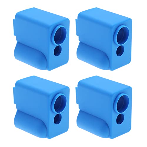 4 Stück Schutzhülle aus Silikon für Heizblock, kompatibel mit Anycubic Vyper 3D-Drucker, Hotend Abdeckung für Heizblock, Schutzsocke, Blau von VGOL