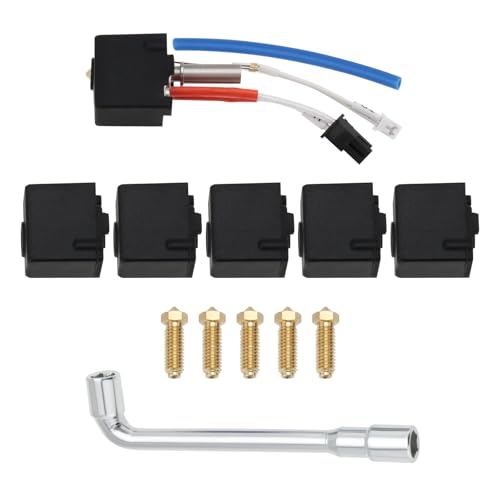 VGOL 1 Set 3D-Drucker-Hotend-Kit Kompatibel mit Anycubic Kobra 2 Kobra 2 Neo Kobra 2 Pro Kobra 2 Plus Kobra 2 Max Hochgeschwindigkeits-3D-Drucker mit 5 Düsen Und 5 Silikonsocken. VGOL 1 Set 3D-Drucker-Hotend-Kit Kompatibel mit Anycubic Kobra 2 Kobra 2 Neo Kobra 2 Pro Kobra 2 Plus Kobra 2 Max Hochgeschwindigkeits-3D-Drucker mit 5 Düsen Und 5 Silikonsocken. von VGOL