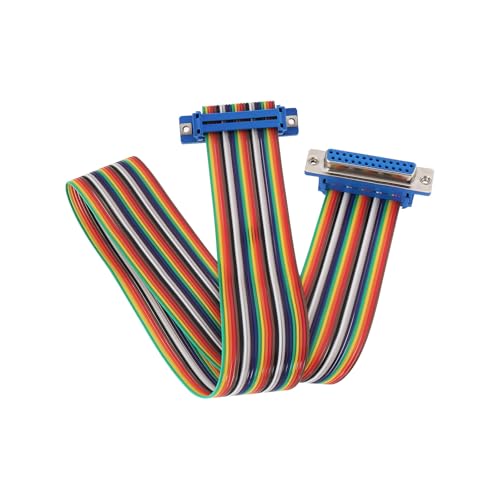 VGOL 1 Stück DB25-Pin-Serielles Verlängerungskabel Buchse auf Buchse Serielles Kabel für Server CNC-Automatisierungsgeräte Elektronische Waage Drucker Supermarkt Registrierkasse 50 cm von VGOL