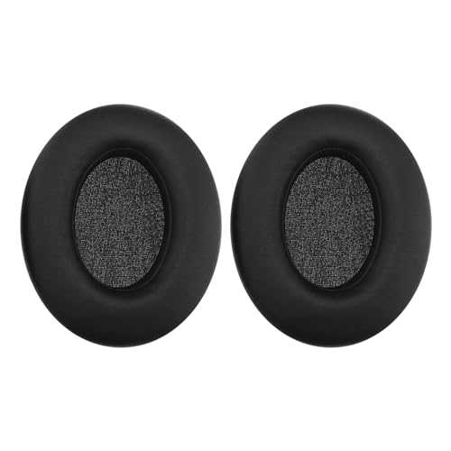 VGOL 2 Stück Ersatz-Ohrpolster Kompatibel mit Sony WH-XB910 XB910N Extra Bass Noise Cancelling Kopfhörer Ohrpolster mit Weicherem Proteinleder Schwarz von VGOL