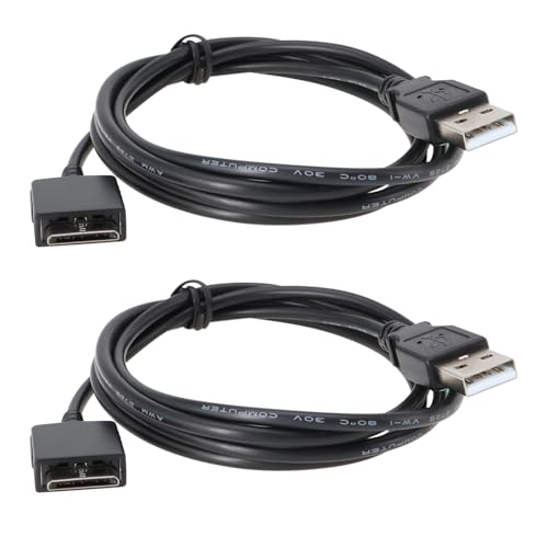 VGOL 2 Stück Ersetzt WMC-NW20MU USB-Ladekabel Ersatzteil Kompatibel mit Sony Walkman MP3-Player NWZ-A816 NWZ-A818 NWZ-A828 NW-A916 NW-A918 NW-A919 NWZ-610F 1,2 M von VGOL