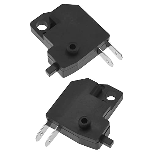 VGOL 2 Stück Links & Rechts Bremslichtschalter für Motorrad Elektroroller Bremslichtschalter Druckknopf Ersatz Kunststoff Kupfer Material von VGOL
