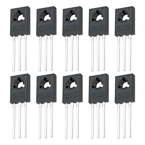 VGOL 20 Stück BD139 NPN Leistungstransistor NPN 1,5A 80V Audio Leistungsverstärker Transistor TO-126 Transistor Triode Elektronische Komponenten von VGOL