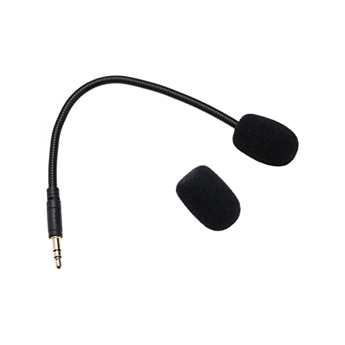 3,5mm Ersatzmikrofon mit Abnehmbarem Mikrofonarm Geräuschreduzierte Spielmikrofon 19 cm Kompatibel mit SteelSeries Arctis 1 Kabel, kabellos Gaming Headset von VGOL