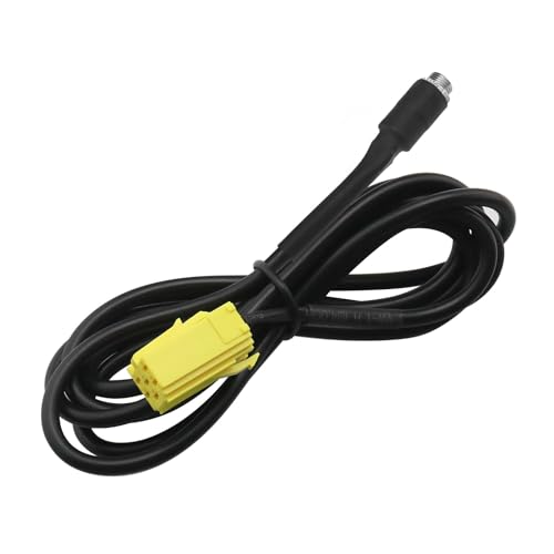 VGOL Audio Adapterkabel ISO Buchse auf 3,5mm Audio Konvertierungskabel Auto Line-In Adapterkabel Aux Audiokabel Kompatibel mit Smart 451 Kompatibel mit Alfa Romeo von VGOL