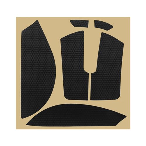 VGOL Mausfüße Skateboard Spiel Mausfüße Dicke: 0,65mm PTFE Material Glattes Gleitpad Kompatibel mit Razer DeathAdder V3 Pro Schwarz von VGOL