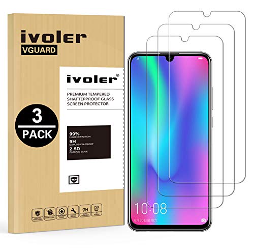 VGUARD 3 Stück Schutzfolie für Honor 20 Lite/Honor 20e / Honor 10 Lite/Huawei P Smart Plus 2019 / P Smart 2019/2020, Schutzglas Folie Displayschutzfolie Hartglas Gehärtetem Glas von VGUARD