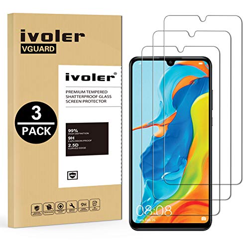 VGUARD 3 Stücke Schutzfolie für Huawei P30 Lite/Huawei P30 Lite New Edition/Honor 20S, Schutzglas Folie Displayschutzfolie Hartglas Gehärtetem Glas Displayschutz von VGUARD