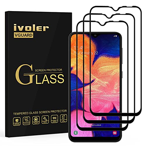 VGUARD [3 Stücke] Schutzfolie für Samsung Galaxy A10 / A10S, [Volle Bedeckung] Schutzglas Folie Hartglas Gehärtetem Glas für Samsung Galaxy A10 / A10S von VGUARD
