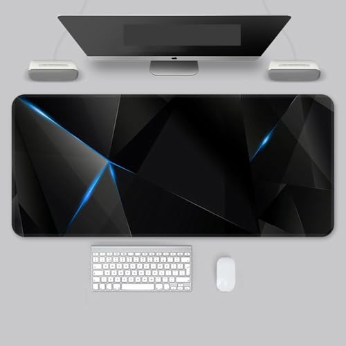 VGUEMVGW Block, Gaming-Mauspad, XL (80 x 30 cm), erweitertes großes Mauspad, Schreibtischunterlage, genähte Kanten, rutschfeste Gummiunterseite, Tastaturunterlage (14), ZY-3872 von VGUEMVGW