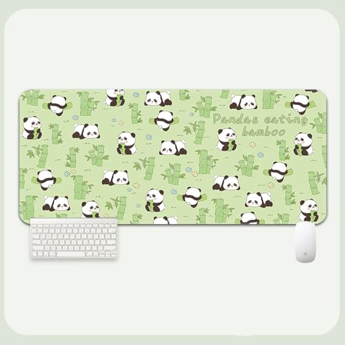 Kawaii, Gaming-Mauspad, XL (80 x 30 cm), erweitertes großes Mauspad, Schreibtischunterlage, genähte Kanten, rutschfeste Gummiunterseite, Tastatur-Pad (30 x 80 cm) (5) von VGUEMVGW