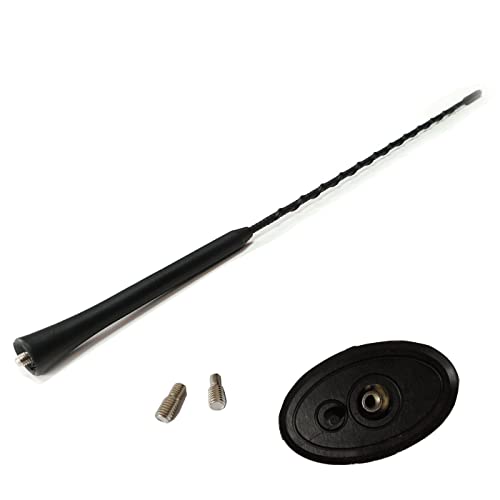 VHEUHZ 16" Autodachantenne Antennen Radio Stereo + Basis kompatibel mit Ford Mondeo Focus C-MAX Fiesta Kuga Transit kurzer Typ 1508144 1087087 von VHEUHZ