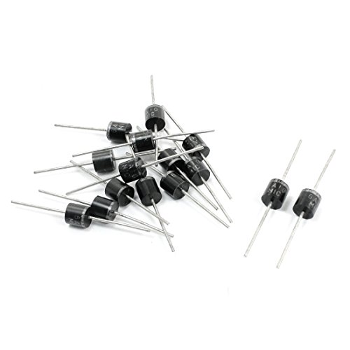 15 Stück axia-l Diodenleitungen 6A10 6A 1000 V Schottky-Dioden mit geringem Spannungsabfall Gleichrichterdiode electronic diode von VHRAZBBLLP
