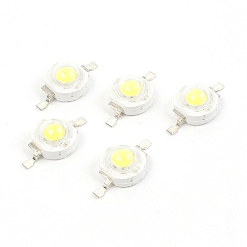 5 Stück Dioden Weißes Licht emittierende Diodenchip-LED-Schottky-Dioden 1W 100LM Replacement resistor von VHRAZBBLLP
