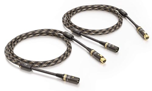 VIABLUE NF-S1 Silver Quattro XLR-Kabel * Analog/NF * Audiokabel * Mono * 1 Paar * 4-Fach Abschirmung * Verzinnte OFC Litzen * T6s XLR-Stecker * Ferritfilter * 100 cm * 1.0 m von VIABLUE