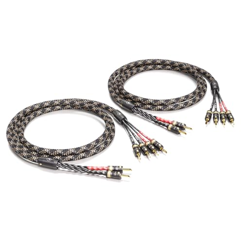 VIABLUE SC-4 Silver BI-Wire * High-End Lautsprecherkabel * T8 * Modell 2024 * Bananenstecker, echtvergoldet * 1 Paar * mit Splitter * 250 cm * 2.5 m VIABLUE SC-4 Silver BI-Wire * High-End Lautsprecherkabel * T8 * Modell 2024 * Bananenstecker, echtvergoldet * 1 Paar * mit Splitter * 250 cm * 2.5 m von VIABLUE