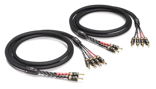 VIABLUE SC-4 Silver BI-Wire * High-End Lautsprecherkabel * T8 * Modell 2024 * Bananenstecker, echtvergoldet * 1 Paar * mit Splitter * 250 cm * 2.5 m VIABLUE SC-4 Silver BI-Wire * High-End Lautsprecherkabel * T8 * Modell 2024 * Bananenstecker, echtvergoldet * 1 Paar * mit Splitter * 250 cm * 2.5 m von VIABLUE