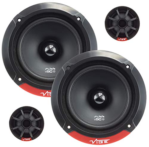 VIBE Slick 5.25” Component Speaker - 80/240 W (RMS/MAX), Black von VIBE