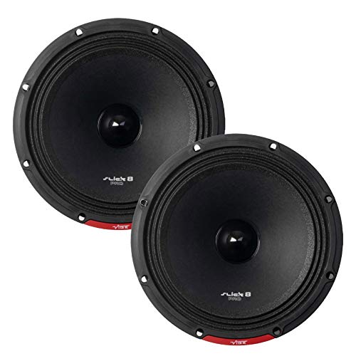 Vibe Audio Slick Pro Audio 8" Mitteltöner-Lautsprecher 150/450 W (RMS/MAX), 20,6 cm, 1 Paar, SLICKPRO8M-V0 von VIBE