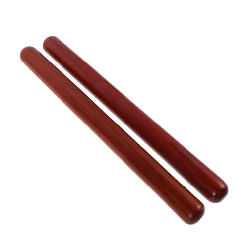 VICASKY 1 Paar Stick Percussion Stick Musikalische Percussion Claves Rhythmus Holz Claves Schlaginstrument Sticks Rhythmus Instrument Sticks Hartholz Musiksticks Trommel Hammer von VICASKY