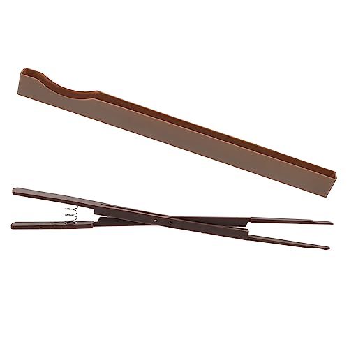 VICASKY 1 Satz Silent-clip Aus Nylon Stumm-werkzeug Mediant- Und Alt-temperament-tool Robuster Stummclip Stumme Pinzette Klavier-stummschaltungsklemme Piano Mute Clip Mit Etui Brown von VICASKY