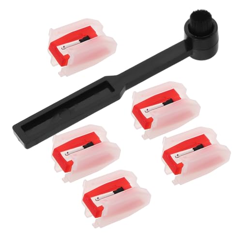 VICASKY 1 Set Diamant-plattenspielernadel-ersatznadeln Für Vinyl-plattenspieler Mit Stylus-reinigungsbürsten-set Für Phonographen VICASKY 1 Set Diamant-plattenspielernadel-ersatznadeln Für Vinyl-plattenspieler Mit Stylus-reinigungsbürsten-set Für Phonographen von VICASKY