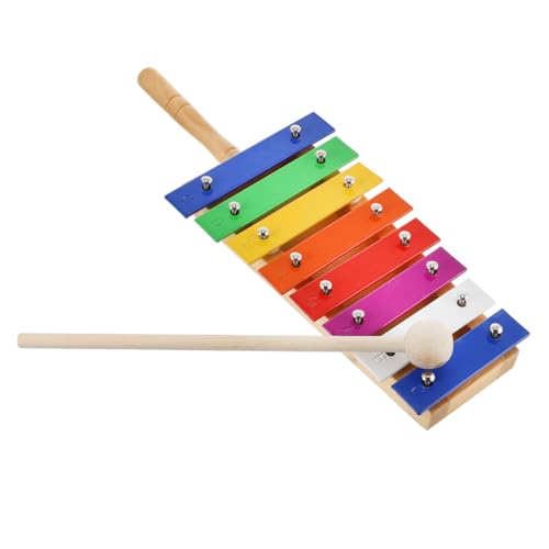 VICASKY 1 Stück Siebenton Aluminium Banjo Musikspielzeug Für Früherziehungsinstrumente Xylophon Percussion Musikspielzeug Für Kleinkinder Schlaginstrumente Bunt Aus Holz von VICASKY