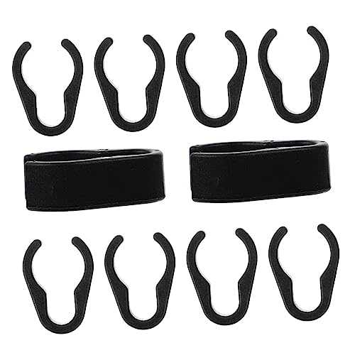 VICASKY 10 Stück Mikrofon Kabel Clips,Flexible ABS Kunststoff Clips Universal Mikrofon Boompole Kabel Clip Set Elektrokabel-Organizer Mikrofon-Zubehör für Studio Zubehör von VICASKY