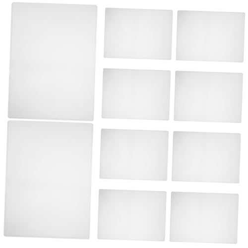 VICASKY 10Stücke Transparente Aktenhüllen Wasserdichte Dokumentenschützer für Papier Langlebige Ordner für Büro und Schule zur Aufbewahrung von Prüfungsunterlagen von VICASKY