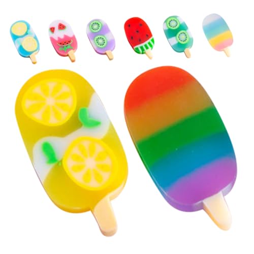 VICASKY 2 Boxen Obsteisgummi Mini Blau Zapfen ästhetisch Party Neuheitseraser Creme matschig Und radiergummi Studentenpreise Kindergäuer von VICASKY